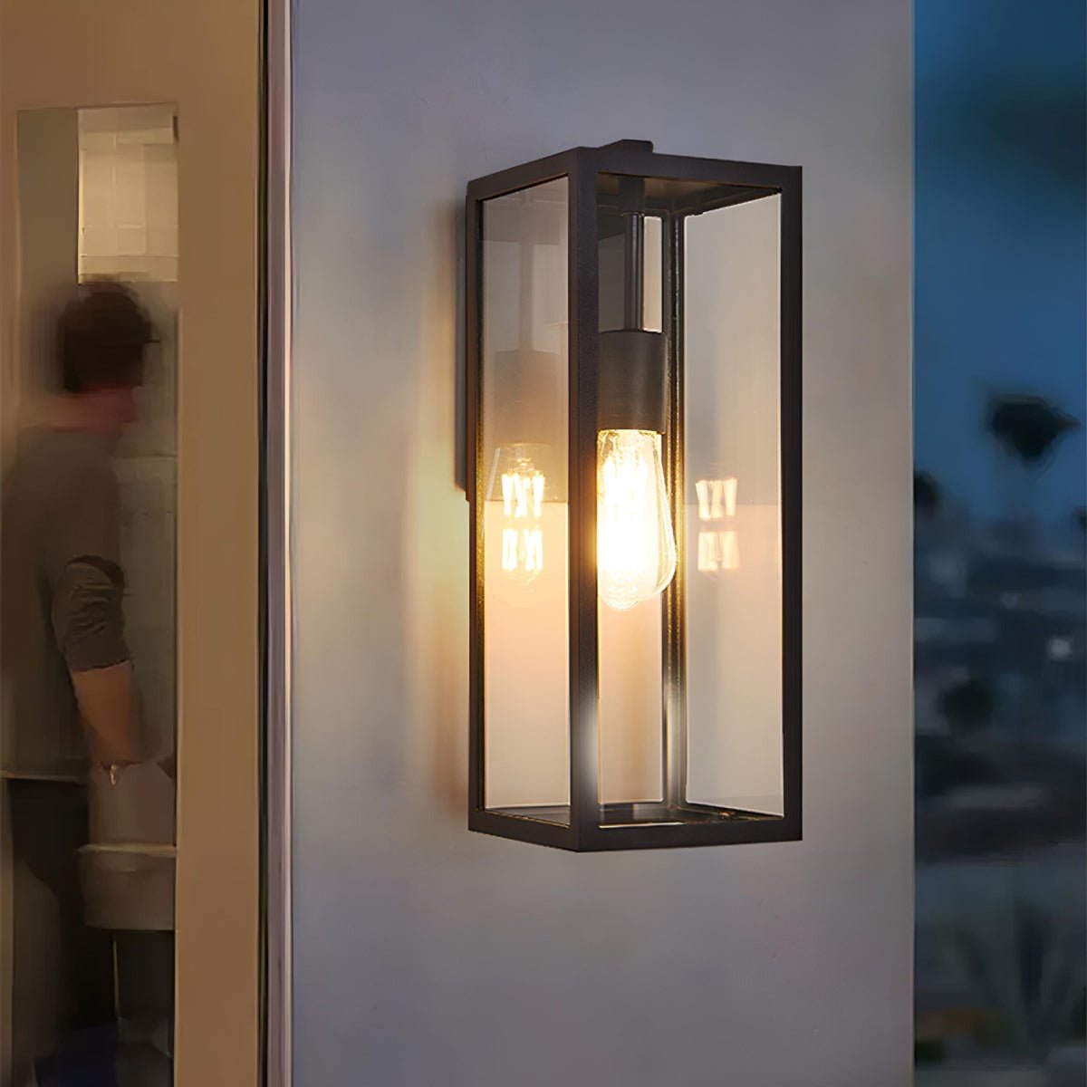 Waterproof Modern Farmhouse Rectangular Outdoor LED Porch Wall Lights