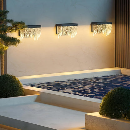 Waterproof Modern Farmhouse Waterfall Outdoor Porch LED Wall Lights