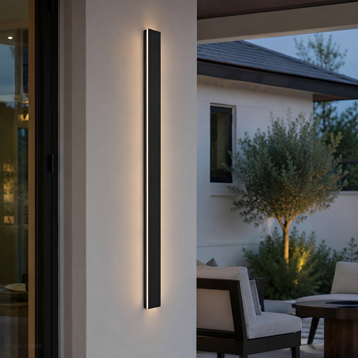 Waterproof Modern LED Long Strip Outdoor Wall Porch Lights