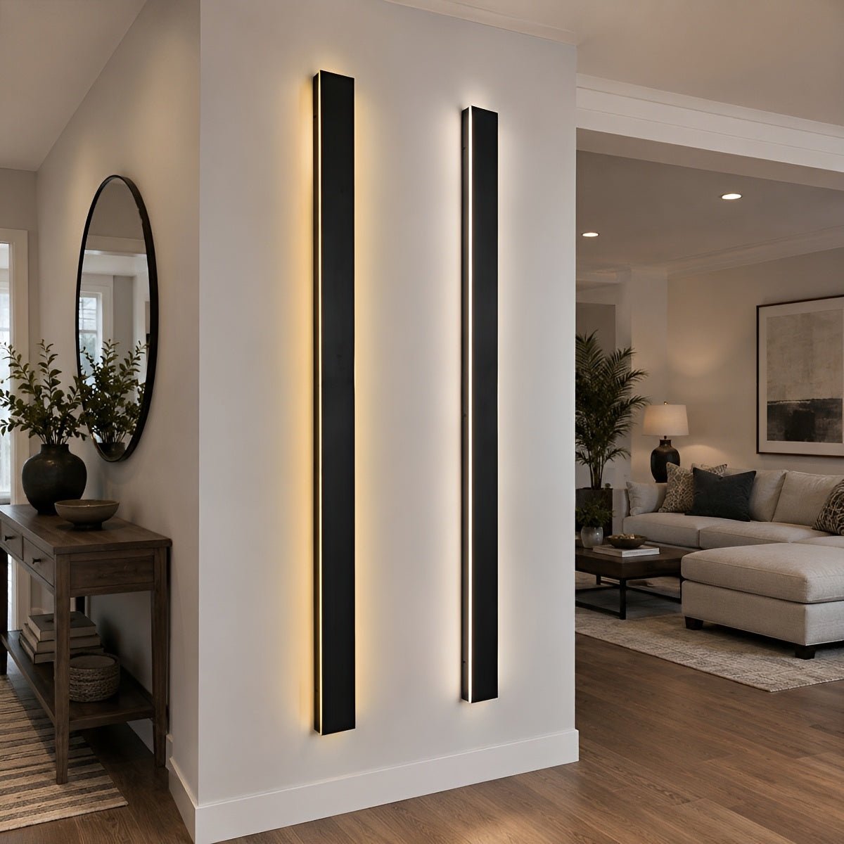 Waterproof Modern LED Long Strip Outdoor Wall Porch Lights