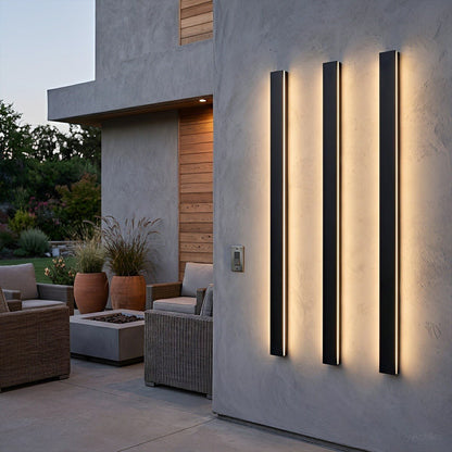 Waterproof Modern LED Long Strip Outdoor Wall Porch Lights
