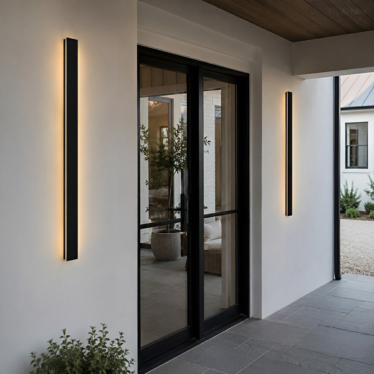 Waterproof Modern LED Long Strip Outdoor Wall Porch Lights