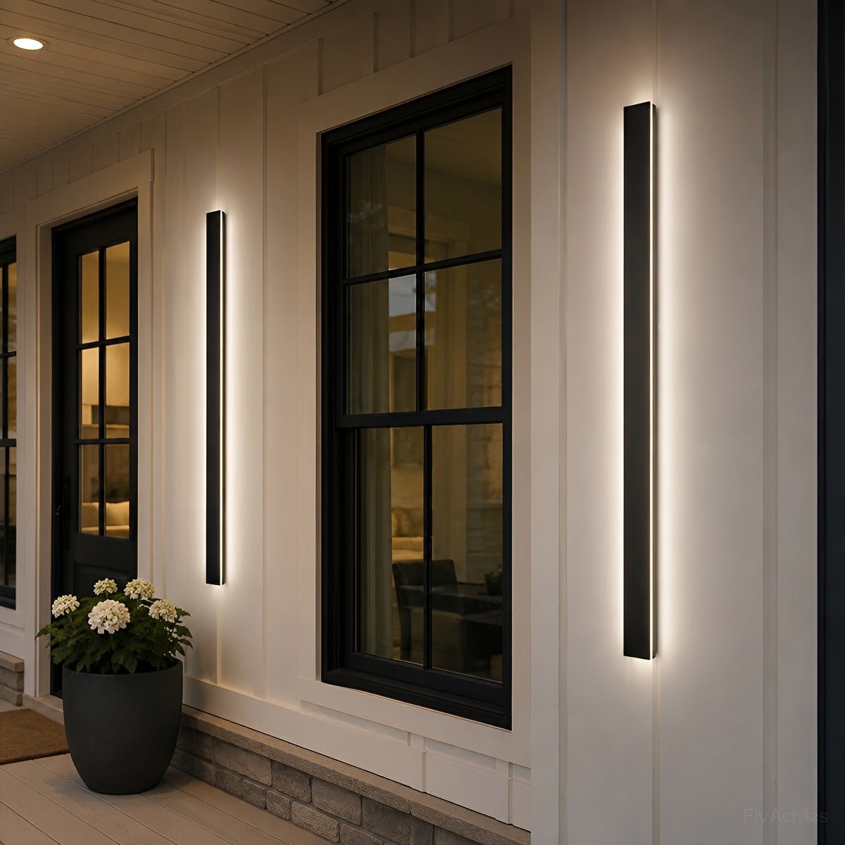 Waterproof Modern LED Long Strip Outdoor Wall Porch Lights