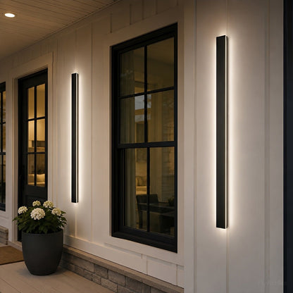 Waterproof Modern LED Long Strip Outdoor Wall Porch Lights