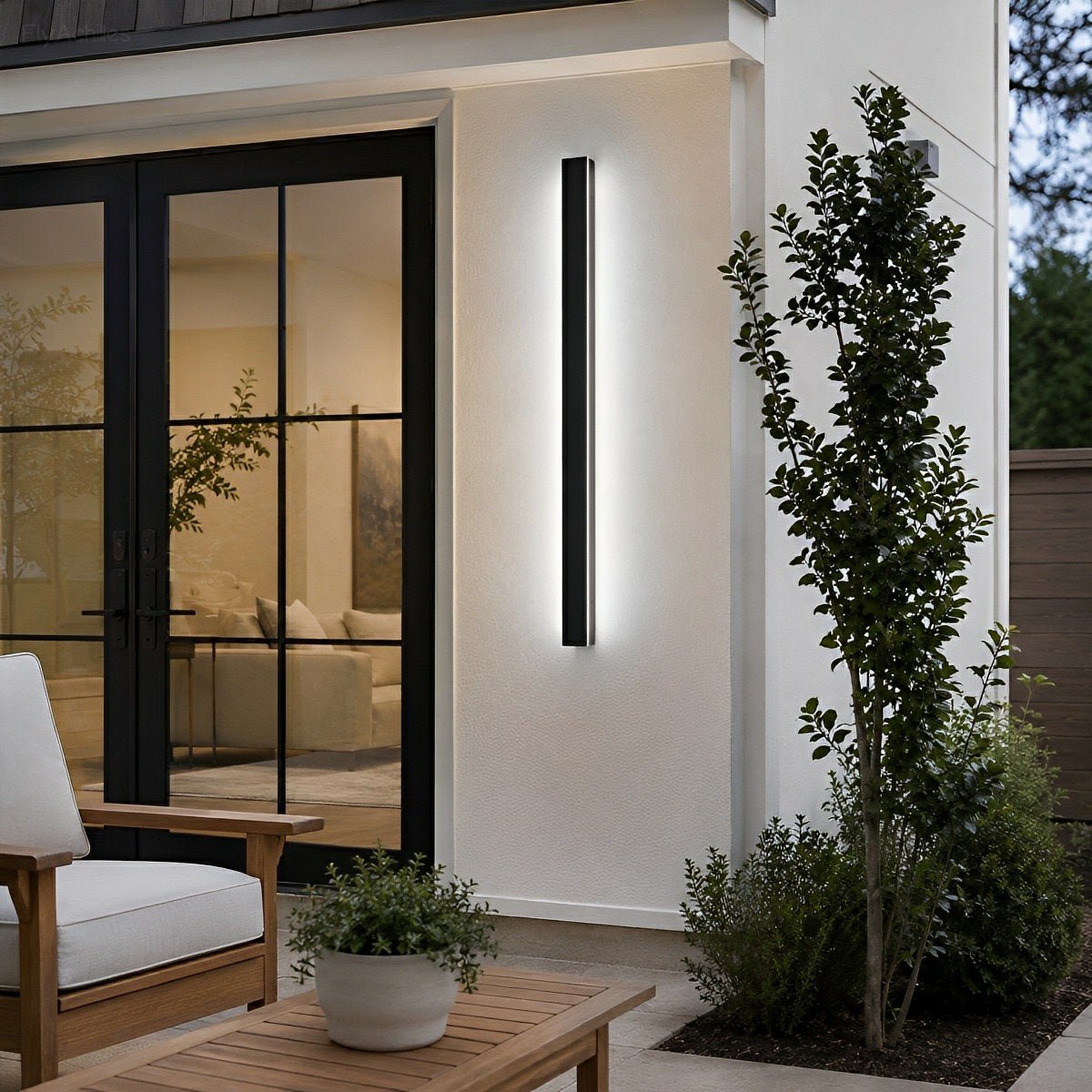 Waterproof Modern LED Long Strip Outdoor Wall Porch Lights