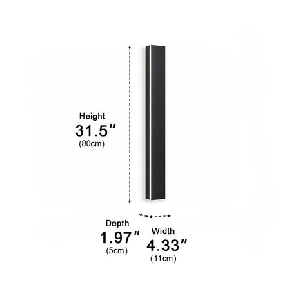 Waterproof Modern LED Long Strip Outdoor Wall Porch Lights