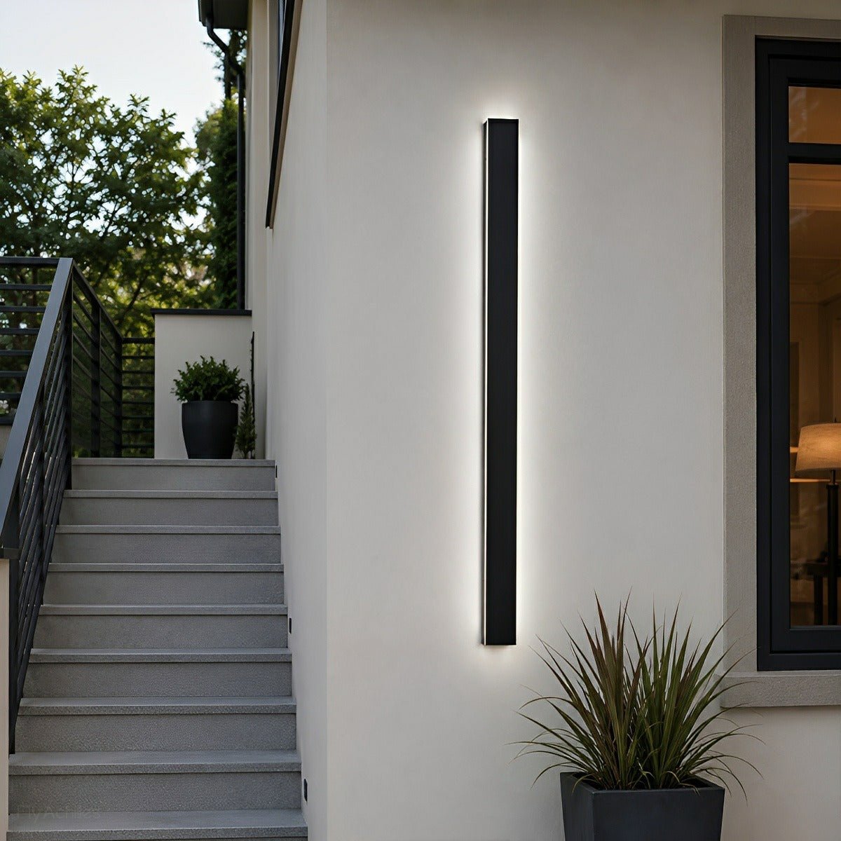 Waterproof Modern LED Long Strip Outdoor Wall Porch Lights