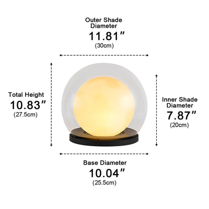 Waterproof Modern Moon Bubble Post Light Landscape Light