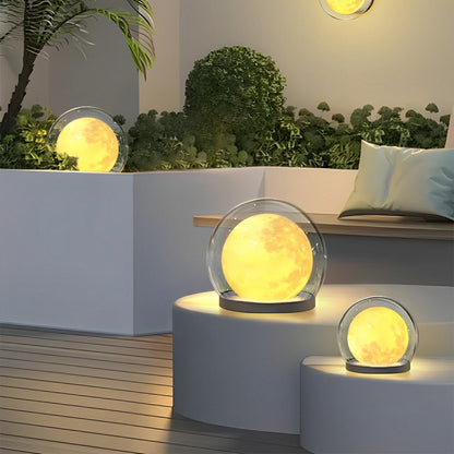Waterproof Modern Moon Bubble Post Light Landscape Light