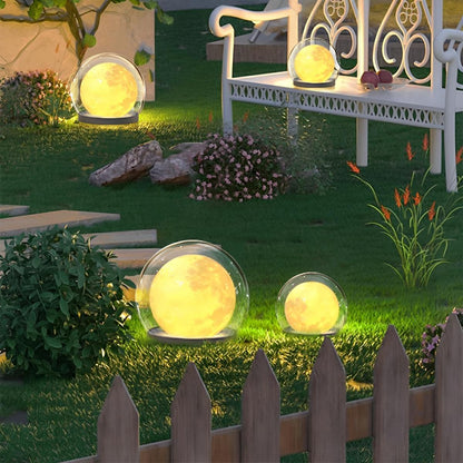 Waterproof Modern Moon Bubble Post Light Landscape Light
