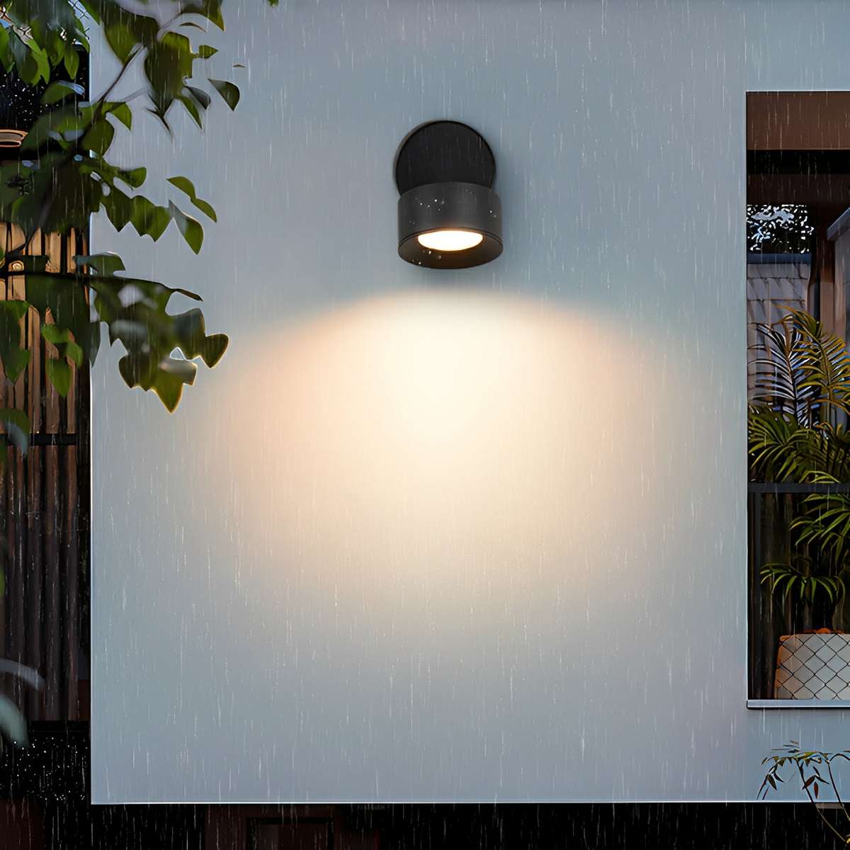 Waterproof Modern Round Adjustable Angle Outdoor Porch LED Wall Lights