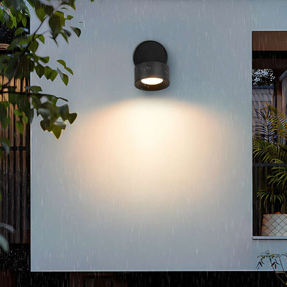 Waterproof Modern Round Adjustable Angle Outdoor Porch LED Wall Lights