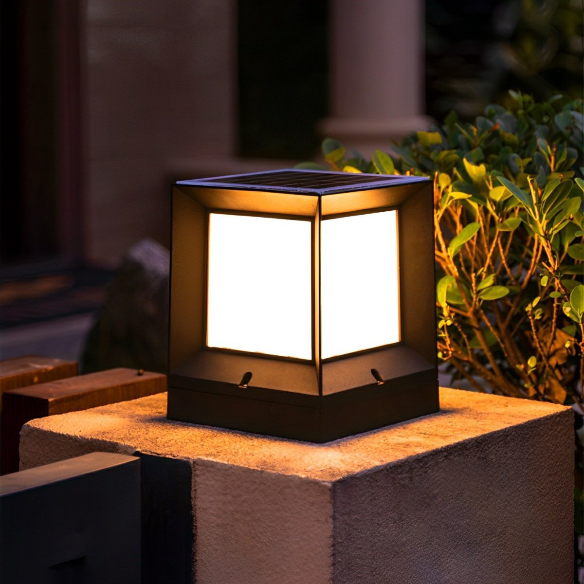 Waterproof Modern Square LED Outdoor Post Lights