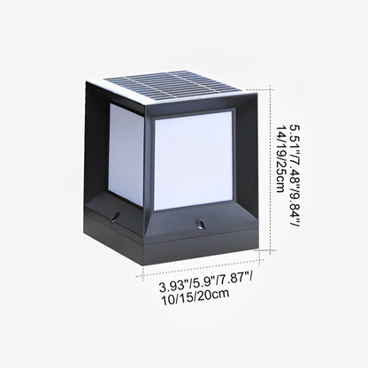 Waterproof Modern Square LED Outdoor Post Lights