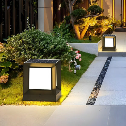 Waterproof Modern Square LED Outdoor Post Lights