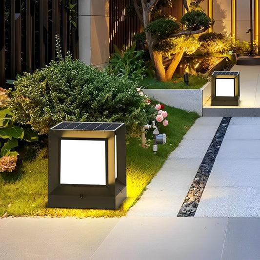 Waterproof Modern Square LED Outdoor Post Lights