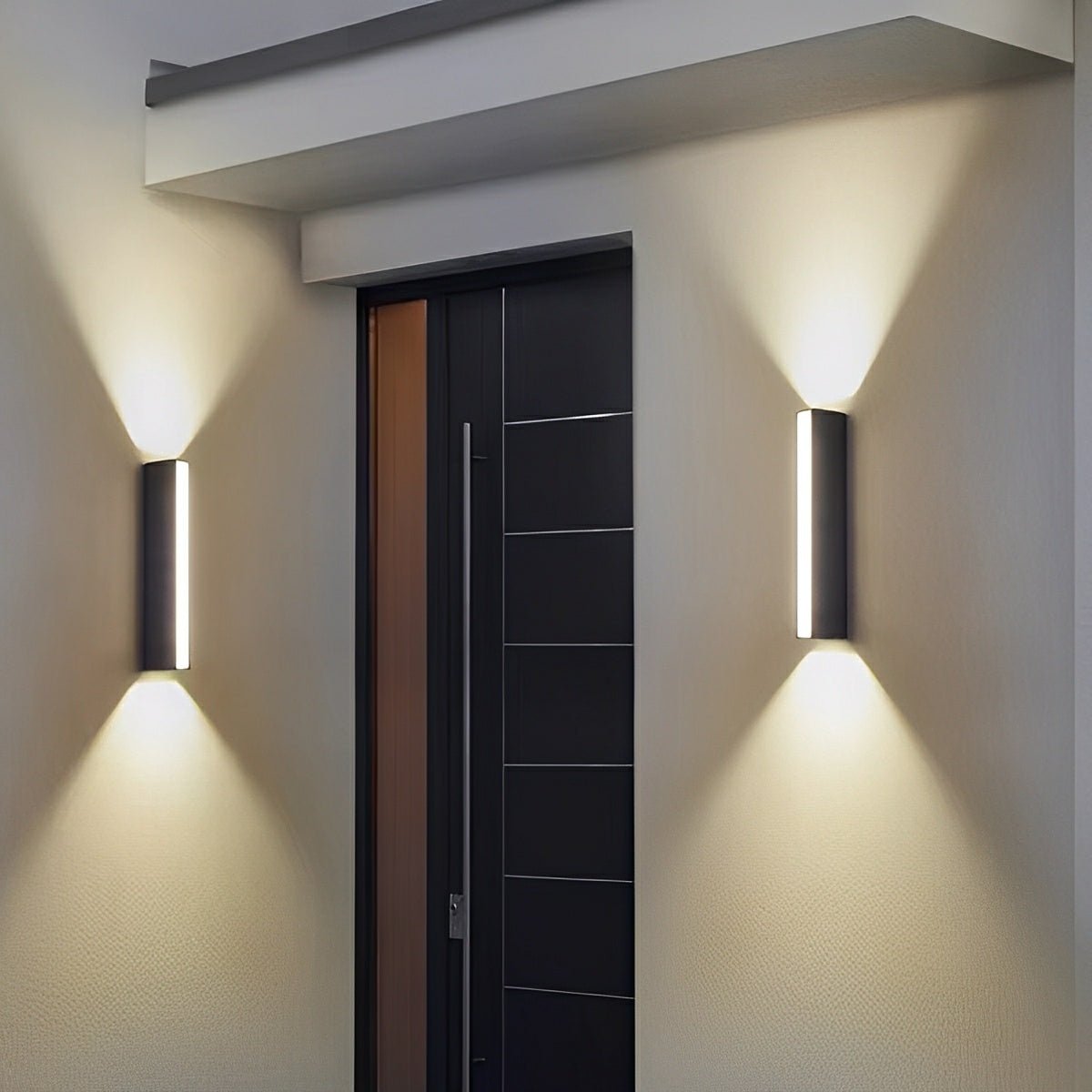Waterproof Modern Triple-Direction Glow Outdoor Porch LED Wall Lights