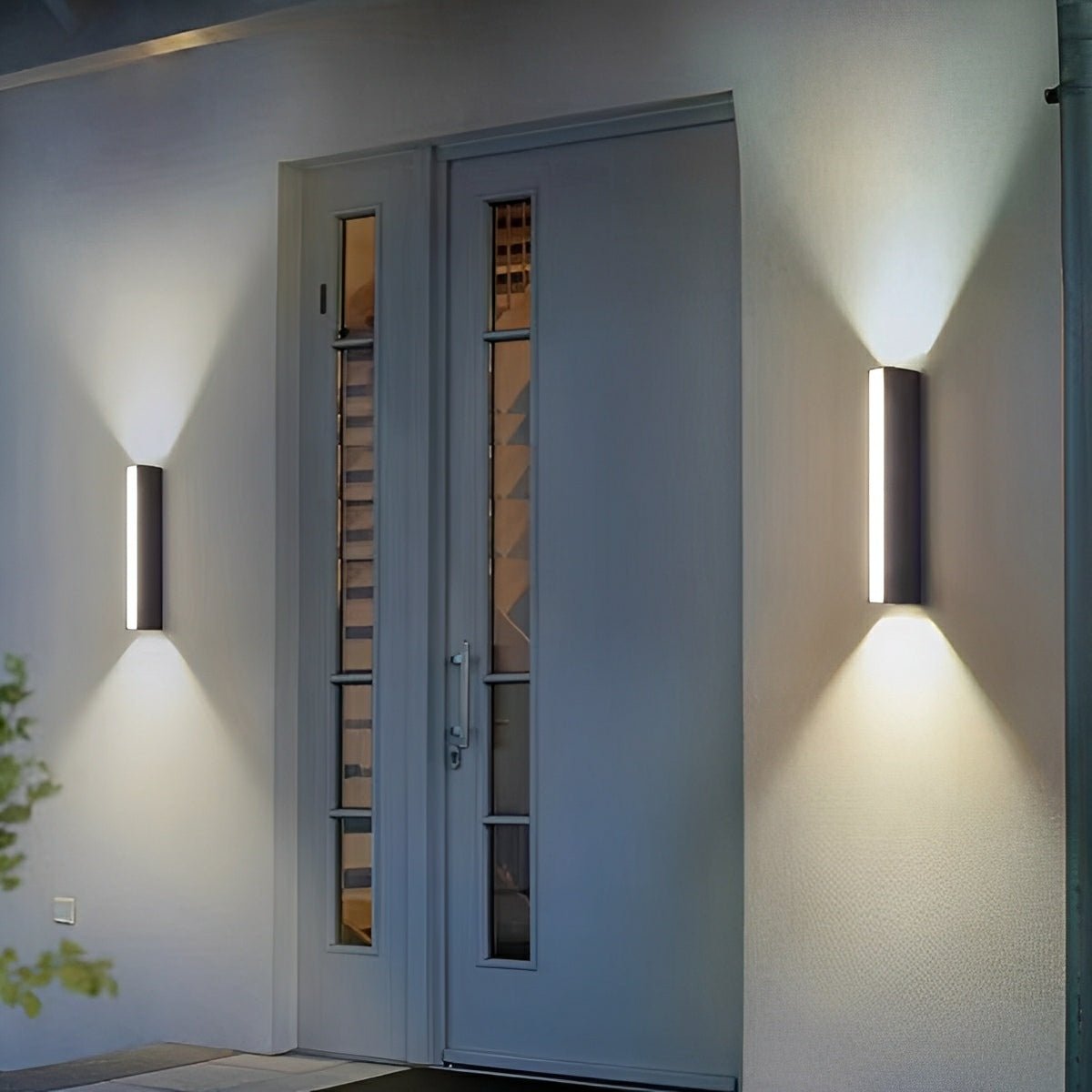 Waterproof Modern Triple-Direction Glow Outdoor Porch LED Wall Lights
