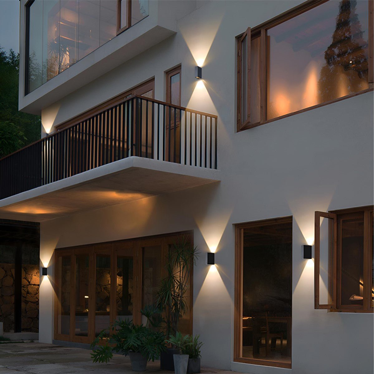 Waterproof Modern Up&Down LED Outdoor Spotlight Wall Washer Light