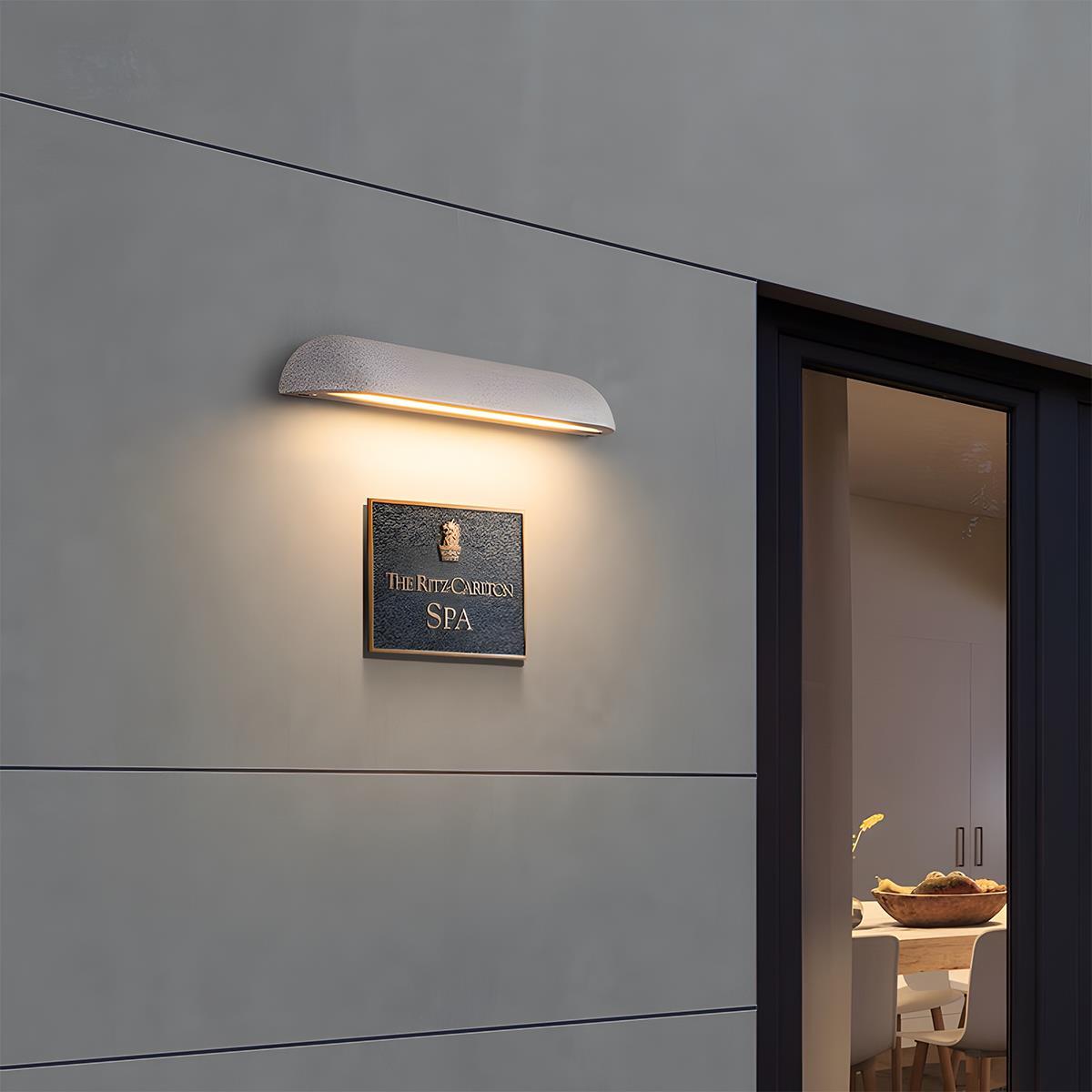 Waterproof Outdoor Concrete Curved Dom LED Porch Light Exterior Wall Lights
