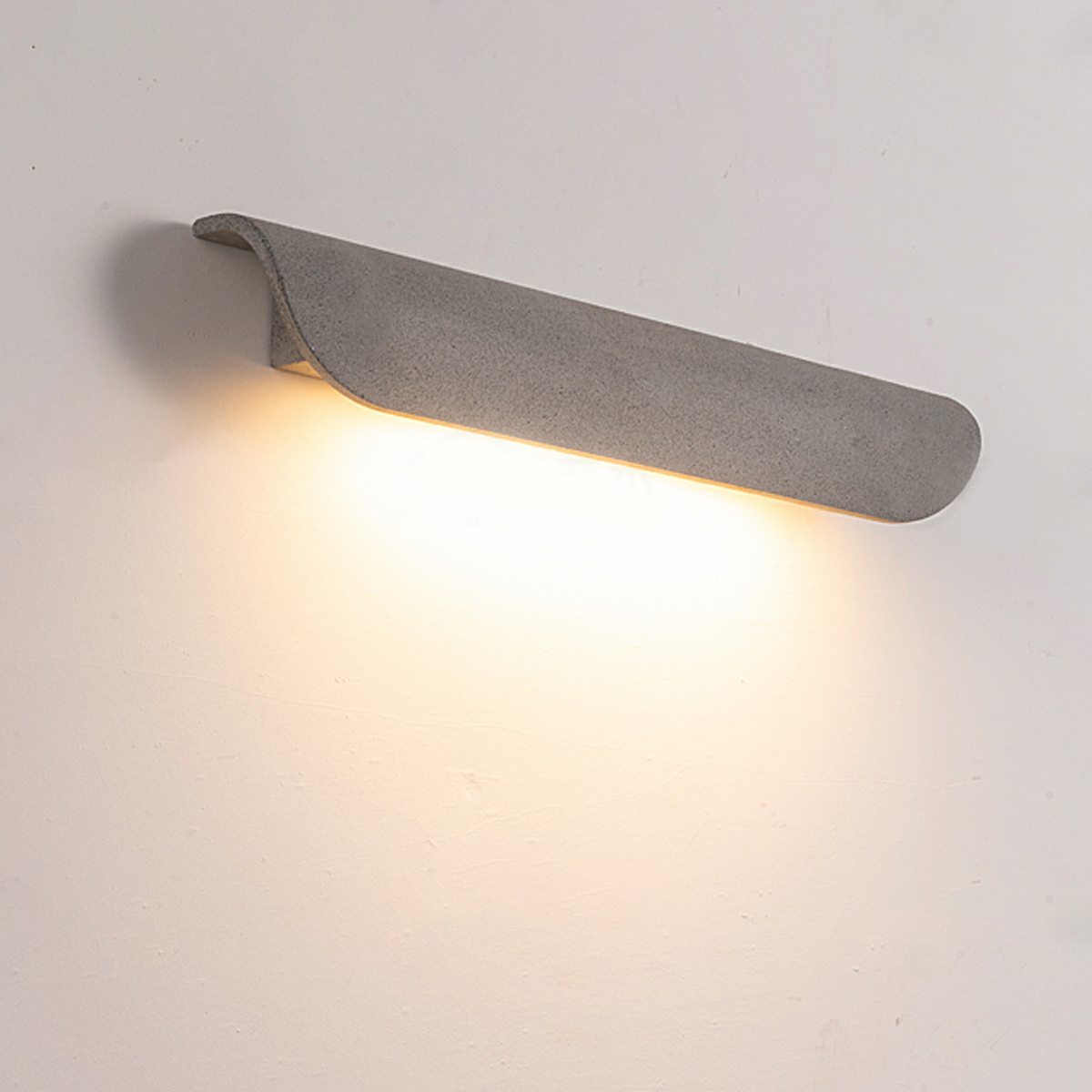 Waterproof Outdoor Concrete Curved Tiles LED Porch Wall Lights