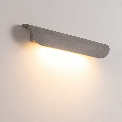 Waterproof Outdoor Concrete Curved Tiles LED Porch Wall Lights