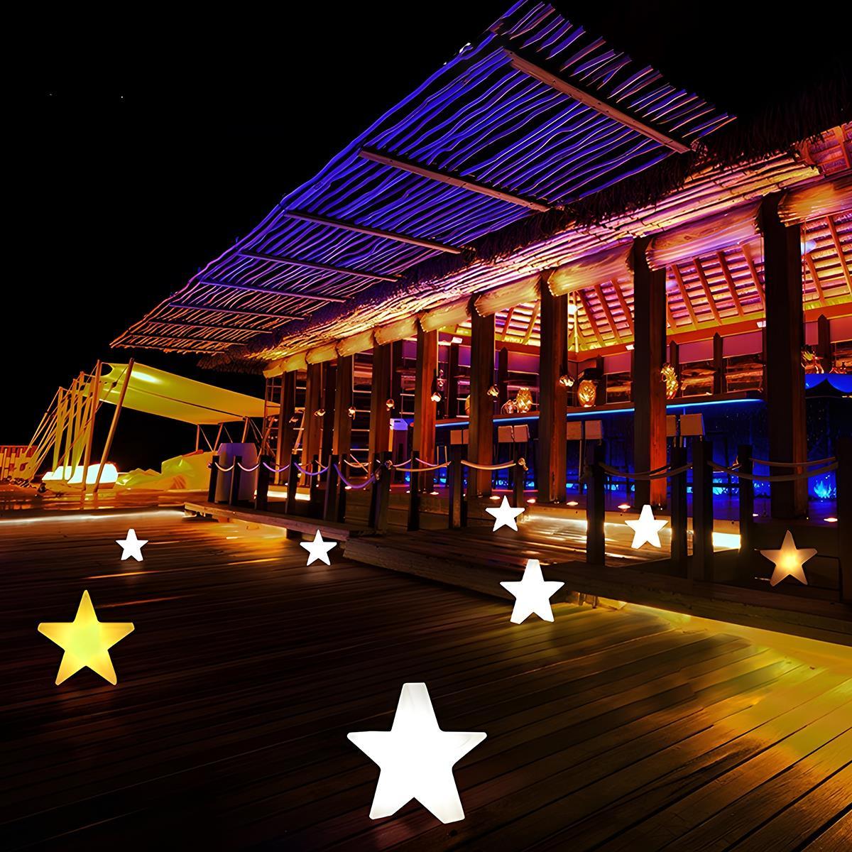 Waterproof Outdoor Christmas Star 16 Color RGB Dimmable LED Pendant Lights