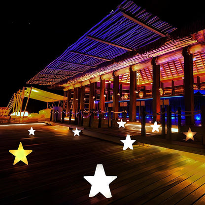 Waterproof Outdoor Christmas Star 16 Color RGB Dimmable LED Pendant Lights