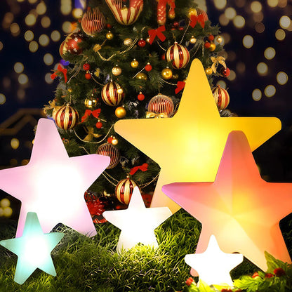Waterproof Outdoor Christmas Star 16 Color RGB Dimmable LED Pendant Lights