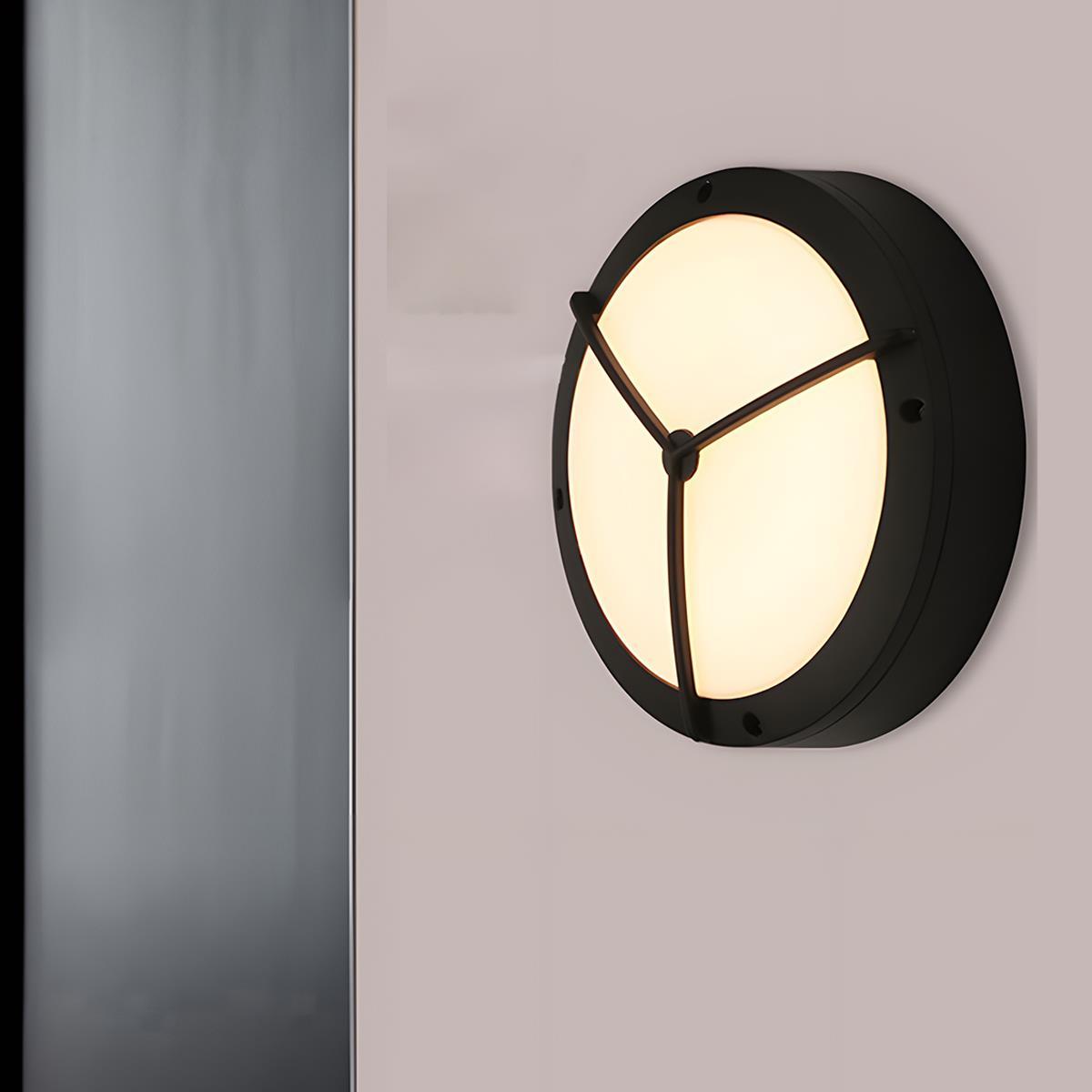 Waterproof Outdoor LED Round Porch Light Exterior Wall Lights