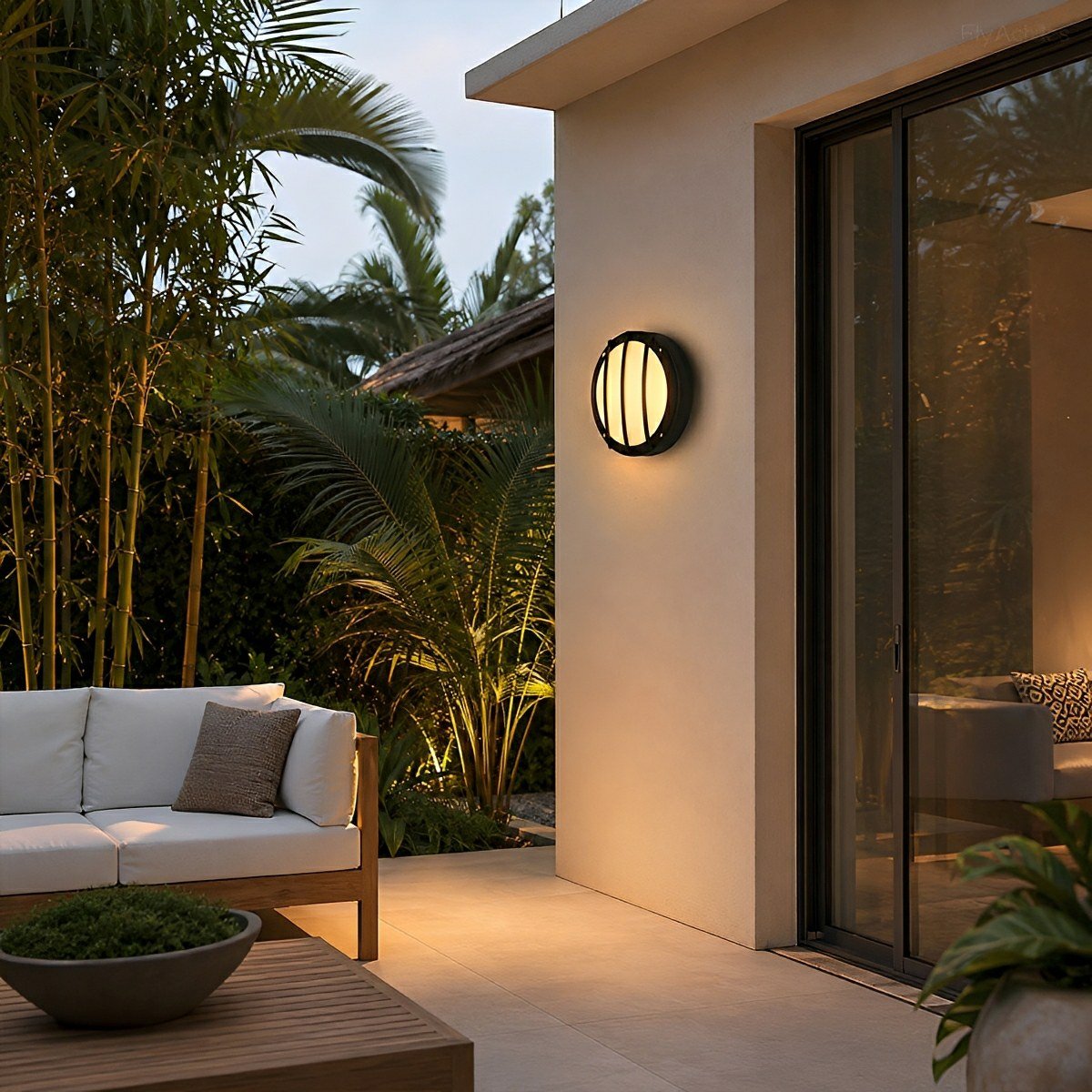 Waterproof Outdoor LED Round Porch Light Exterior Wall Lights