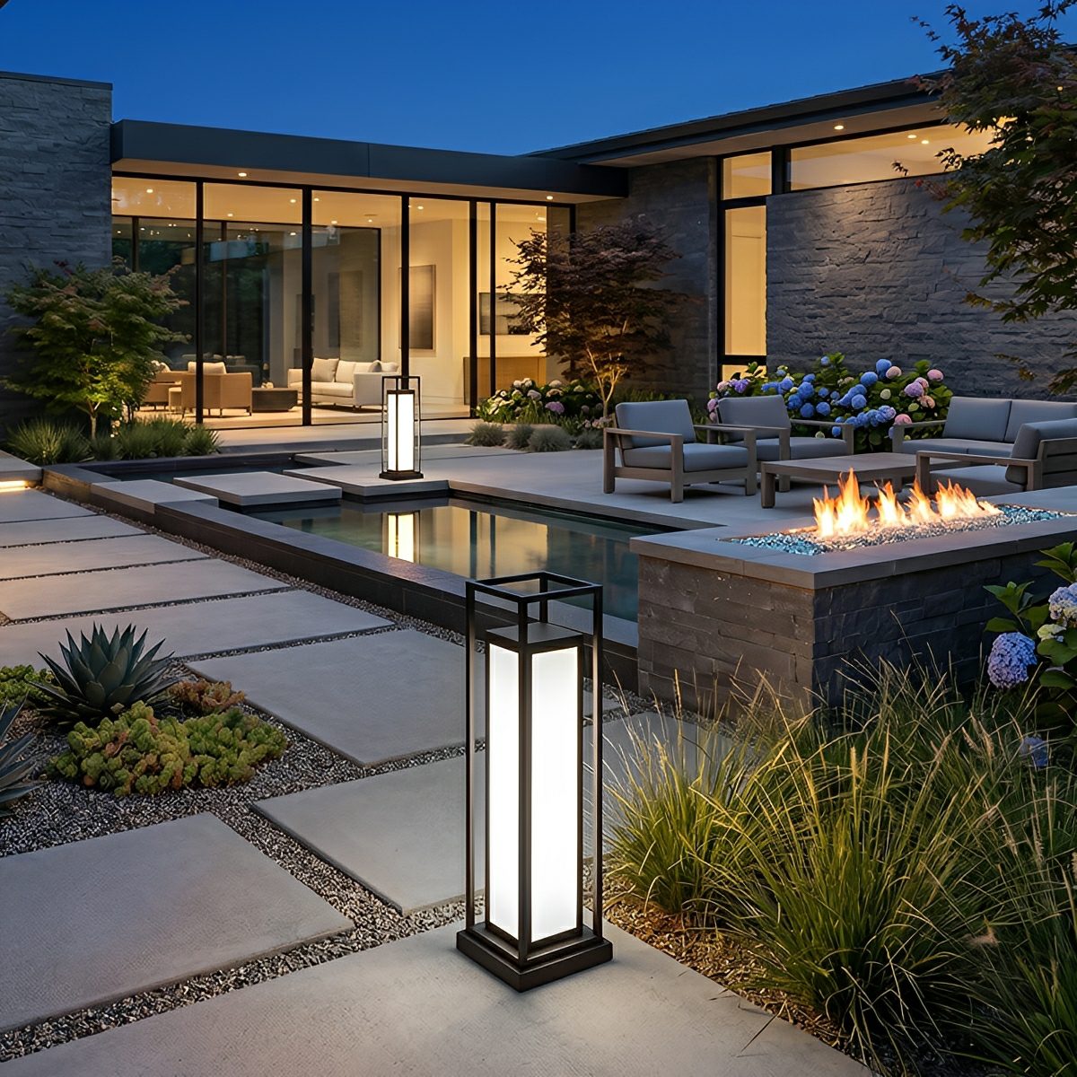 Waterproof Outdoor Post Lights LED Garden Lights Deck Light