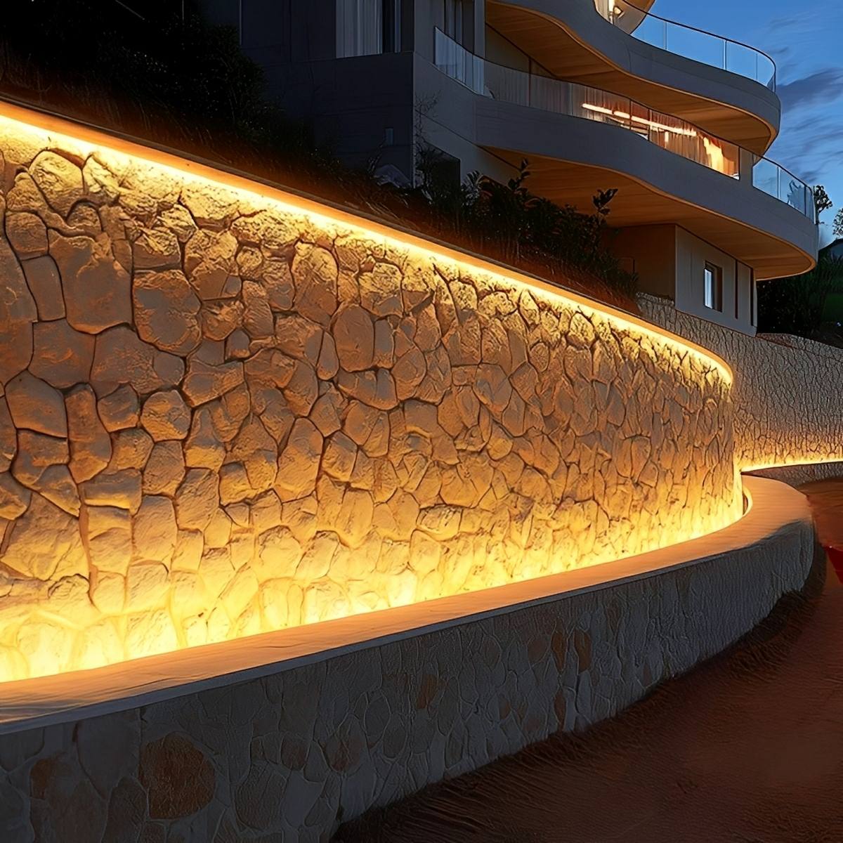 Waterproof Outdoor Recessed LED Flexible Linear Wall Washer DC24V