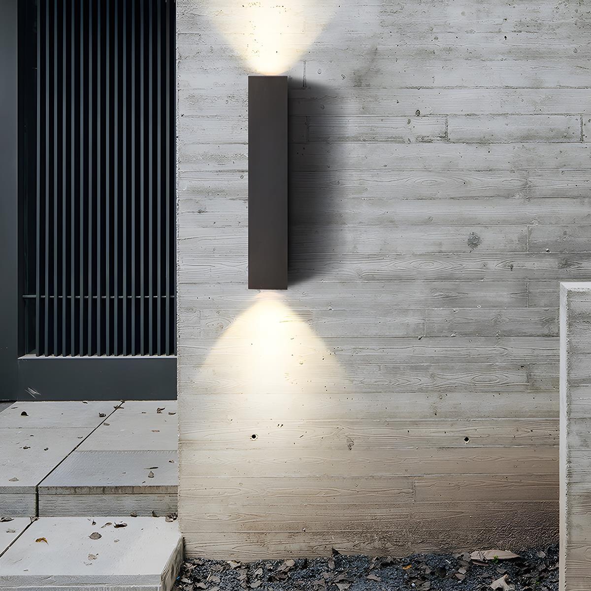 Waterproof Outdoor Rectangular Up and Down Exterior Wall Lights