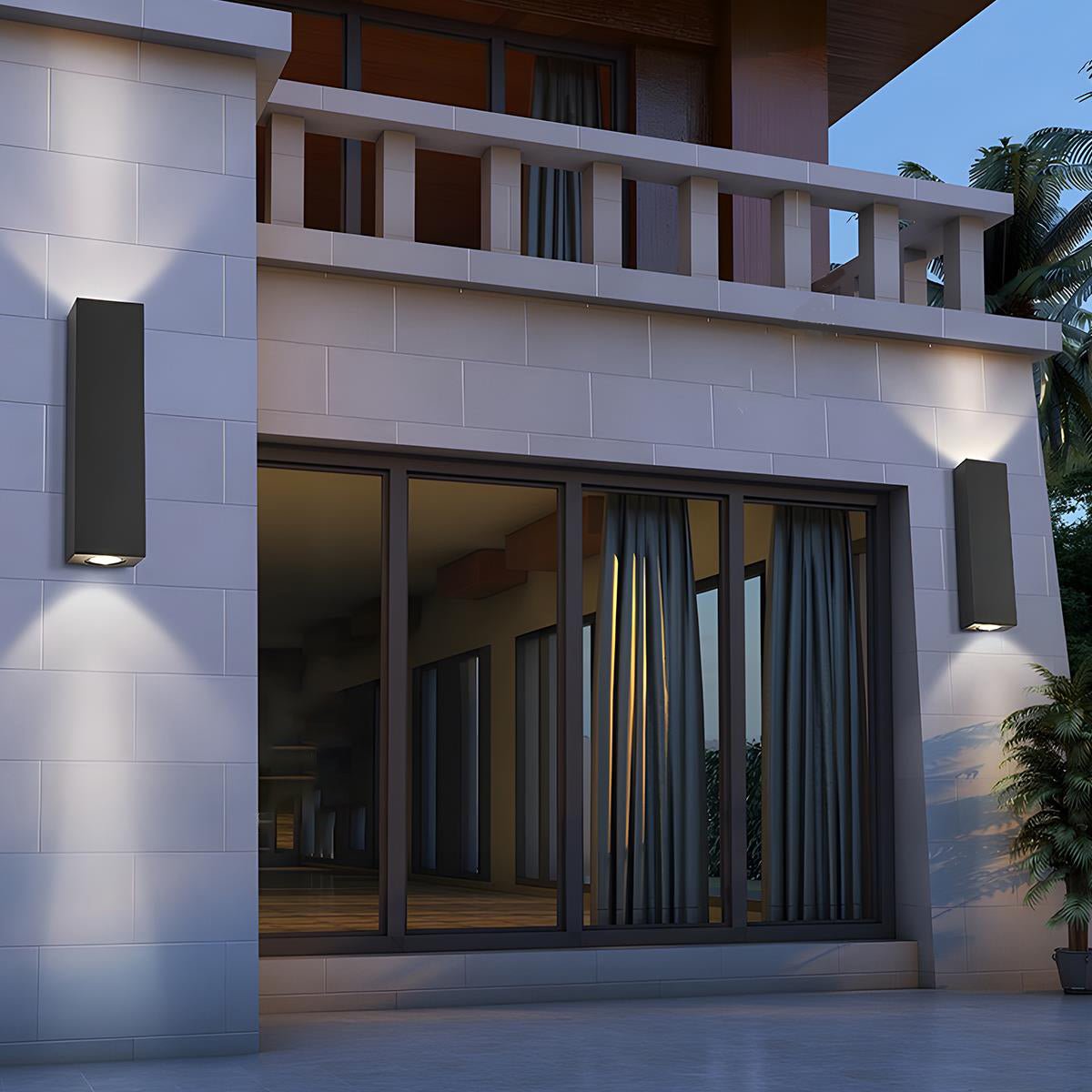 Waterproof Outdoor Rectangular Up and Down Exterior Wall Lights