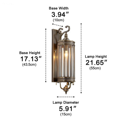 Waterproof Outdoor Vintage Mid Century LED Porch Light Wall Lights