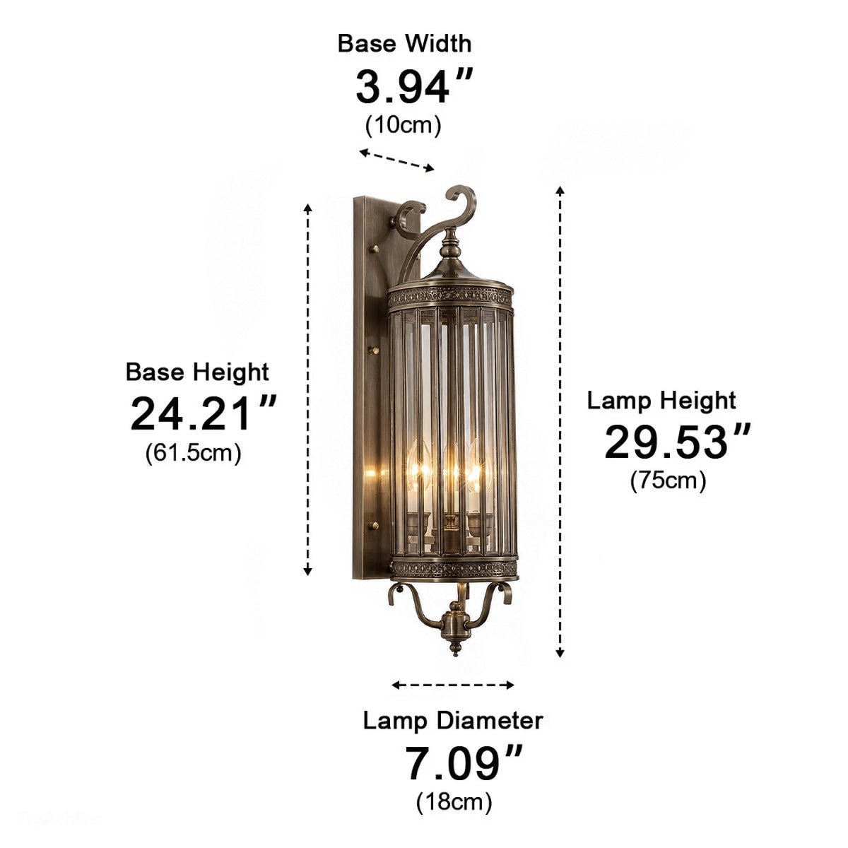 Waterproof Outdoor Vintage Mid Century LED Porch Light Wall Lights