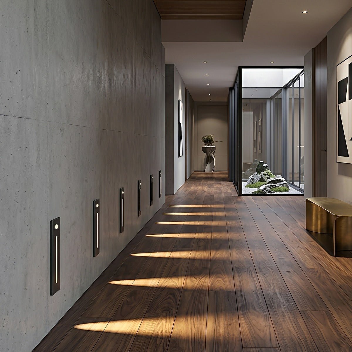 Waterproof Rectangle LED Waterproof Recessed Modern Foot Lights Step Lights