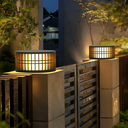Waterproof Round Powerd LED Outdoor Post Lights