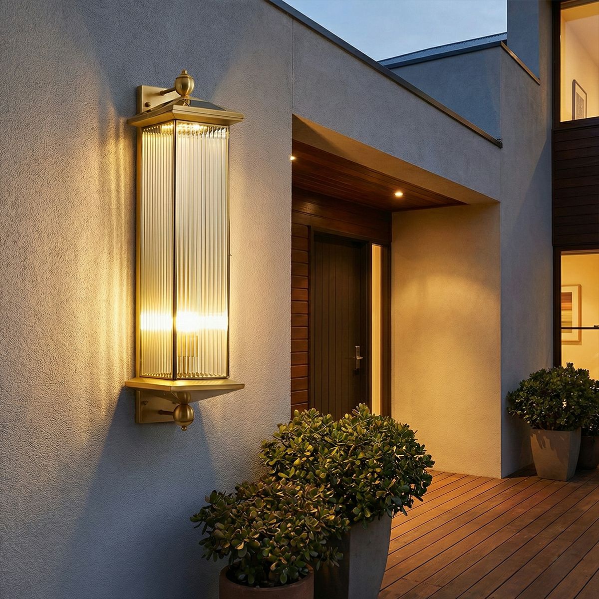 Waterproof Rustic Copper Outdoor LED Porch Wall Lights