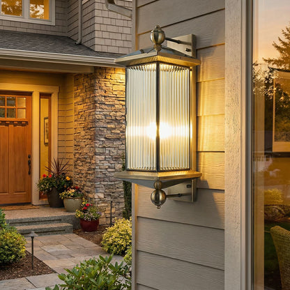 Waterproof Rustic Copper Outdoor LED Porch Wall Lights