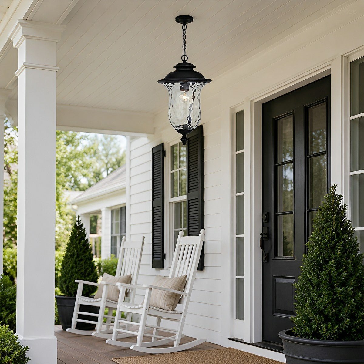 Waterproof Rustic Outdoor Hanging Lantern Pendant Lights