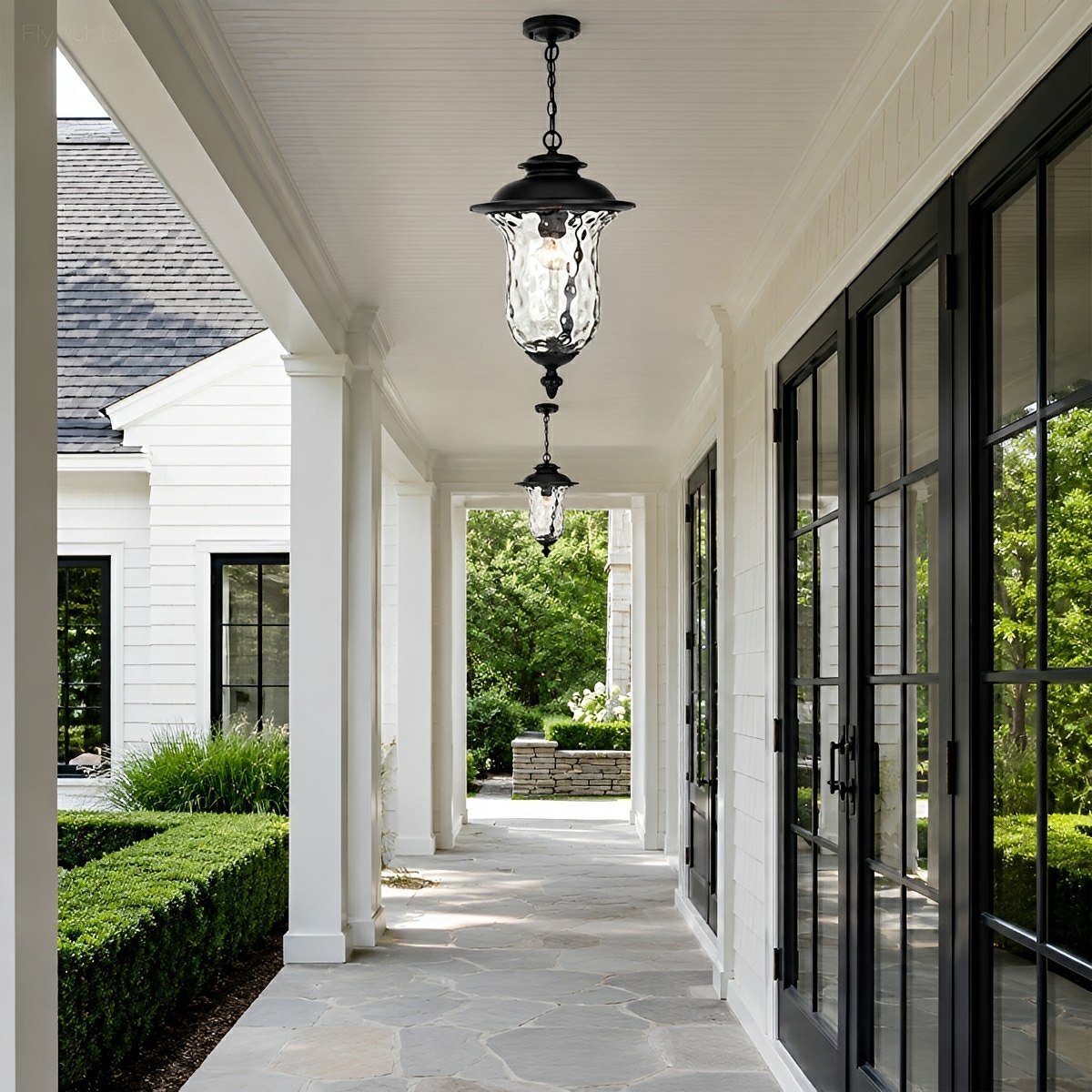 Waterproof Rustic Outdoor Hanging Lantern Pendant Lights