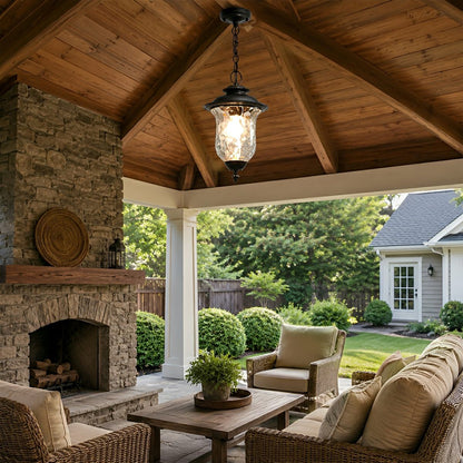 Waterproof Rustic Outdoor Hanging Lantern Pendant Lights