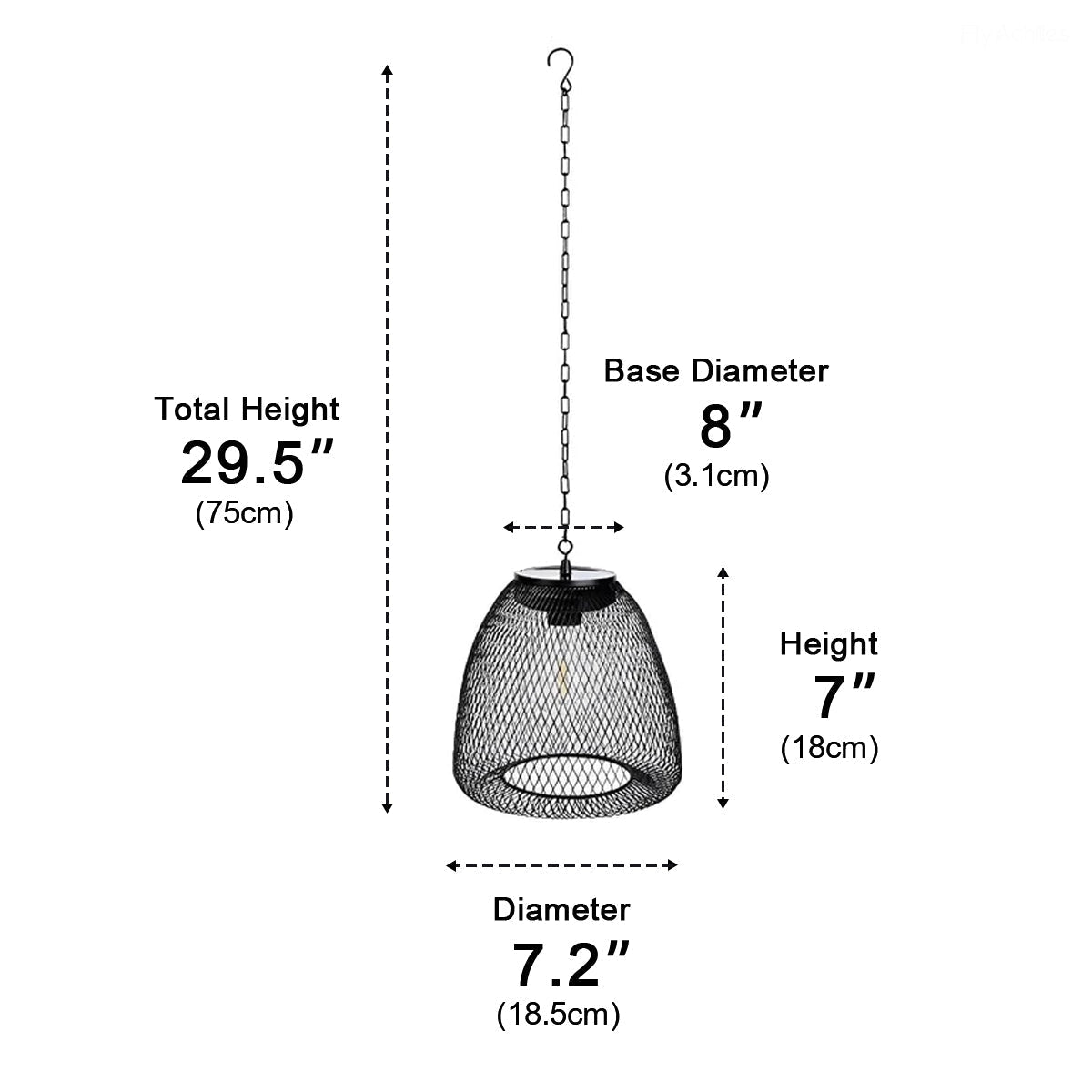 Waterproof Solar Bell Rattan Outdoor Lanterns Pendant Lights