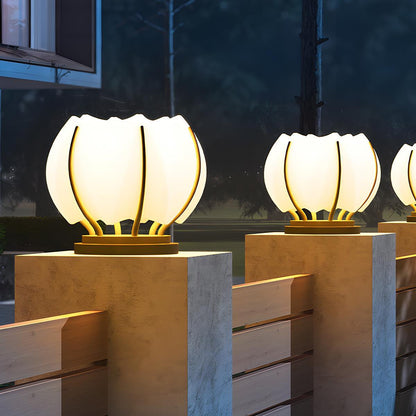 Waterproof Flower LED Outdoor Post Lights