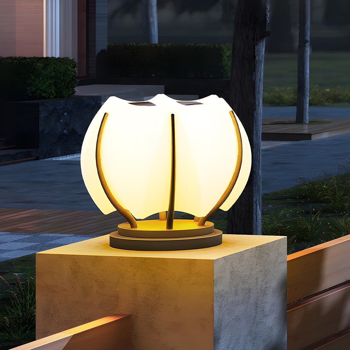 Waterproof Flower LED Outdoor Post Lights