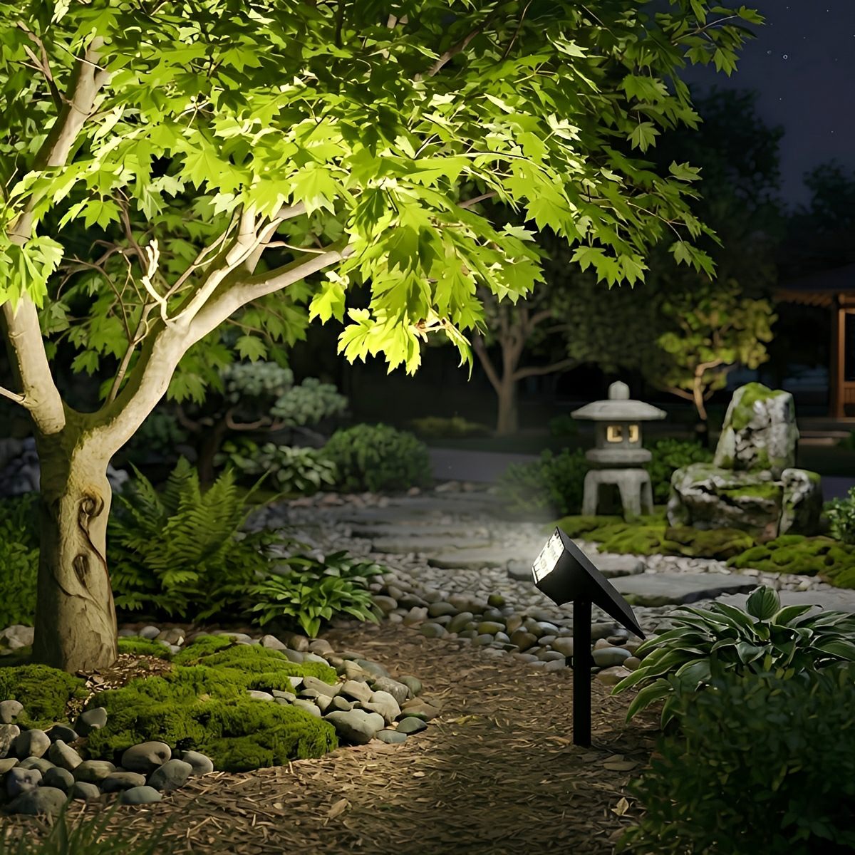 Waterproof Solar LED Adjustable Modern Outdoor Landscape Tree Spotlight