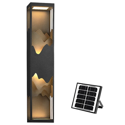 Waterproof Mountain Scenery Led Wall Sconce Garden Wall Light