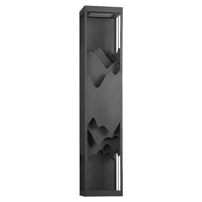 Waterproof Mountain Scenery Led Wall Sconce Garden Wall Light
